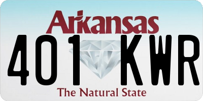 AR license plate 401KWR