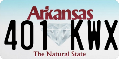 AR license plate 401KWX
