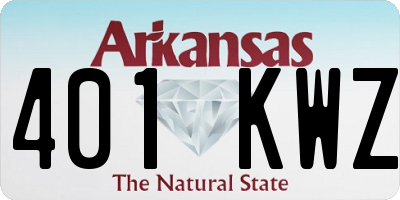 AR license plate 401KWZ