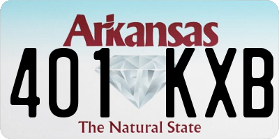 AR license plate 401KXB
