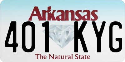 AR license plate 401KYG