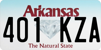 AR license plate 401KZA