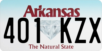 AR license plate 401KZX