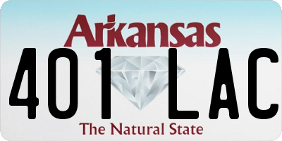 AR license plate 401LAC