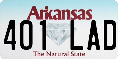 AR license plate 401LAD