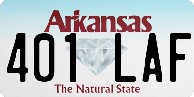AR license plate 401LAF