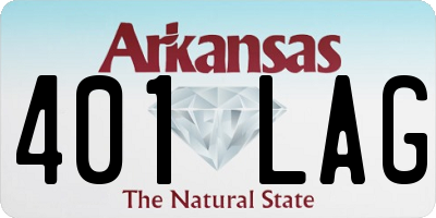 AR license plate 401LAG