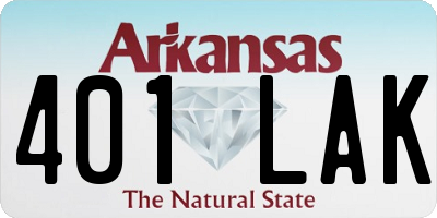 AR license plate 401LAK