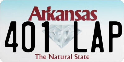 AR license plate 401LAP