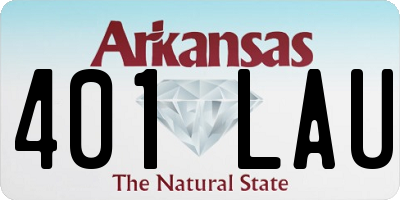 AR license plate 401LAU