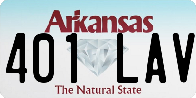AR license plate 401LAV