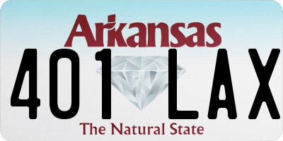 AR license plate 401LAX