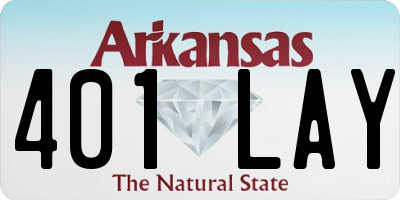 AR license plate 401LAY