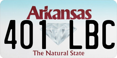 AR license plate 401LBC