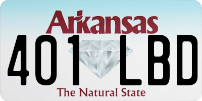 AR license plate 401LBD