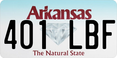 AR license plate 401LBF