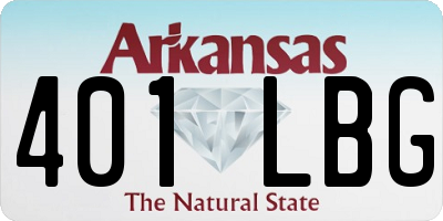 AR license plate 401LBG