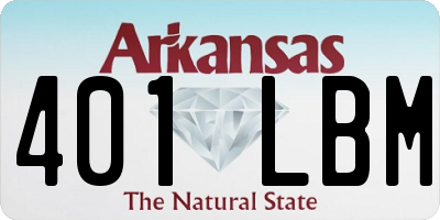 AR license plate 401LBM