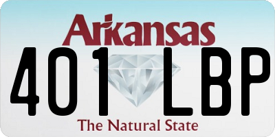 AR license plate 401LBP