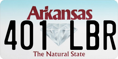 AR license plate 401LBR