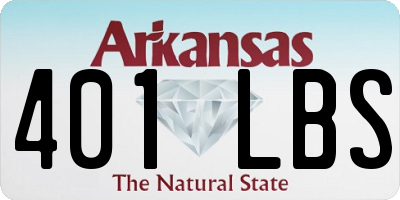 AR license plate 401LBS