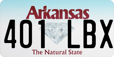 AR license plate 401LBX