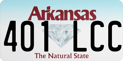 AR license plate 401LCC