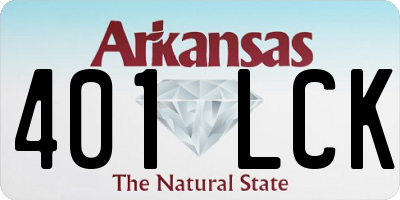 AR license plate 401LCK