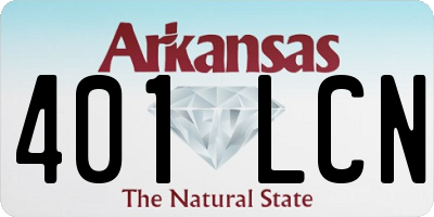 AR license plate 401LCN