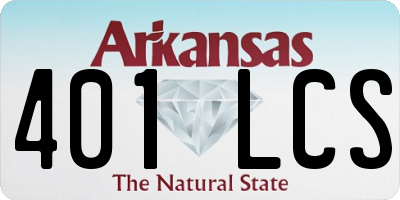 AR license plate 401LCS