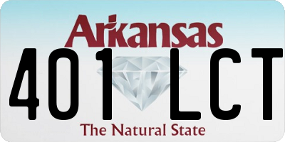 AR license plate 401LCT