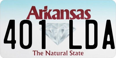 AR license plate 401LDA