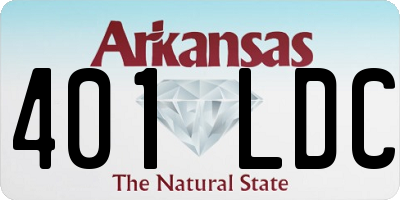 AR license plate 401LDC