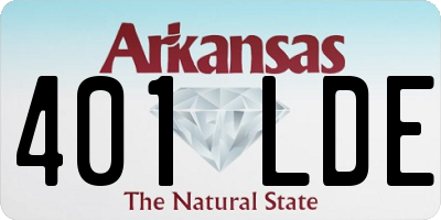 AR license plate 401LDE