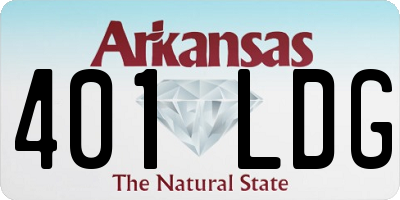 AR license plate 401LDG