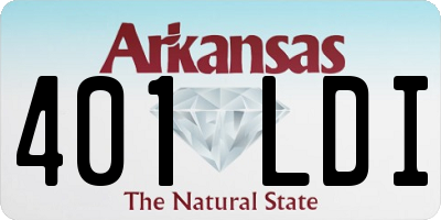 AR license plate 401LDI