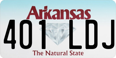 AR license plate 401LDJ