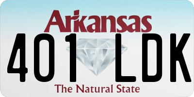 AR license plate 401LDK