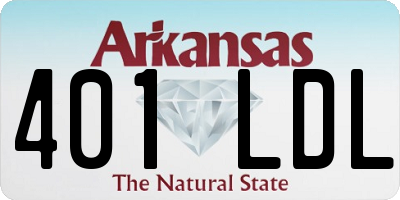 AR license plate 401LDL