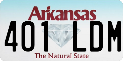 AR license plate 401LDM