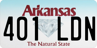 AR license plate 401LDN