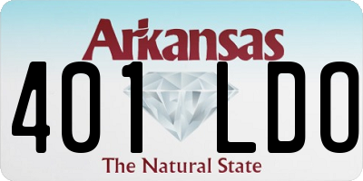 AR license plate 401LDO