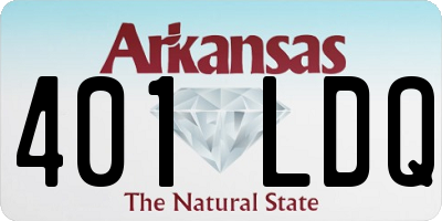 AR license plate 401LDQ
