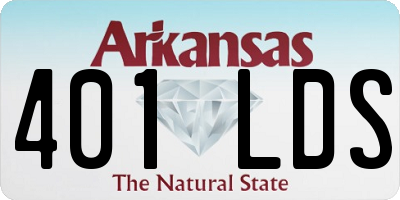 AR license plate 401LDS