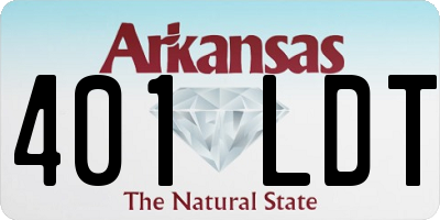AR license plate 401LDT