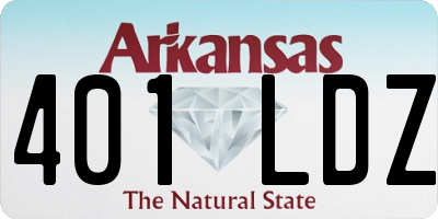 AR license plate 401LDZ
