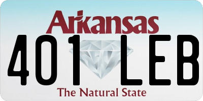 AR license plate 401LEB