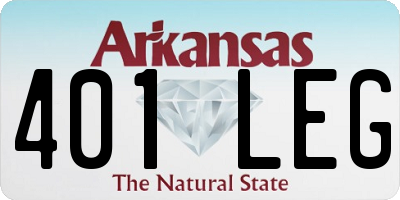 AR license plate 401LEG