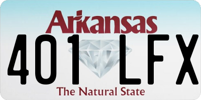 AR license plate 401LFX