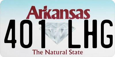 AR license plate 401LHG